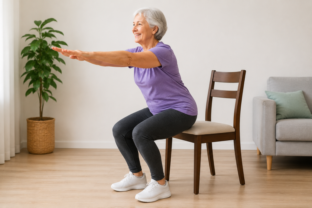 strength exercises for seniors without equipment