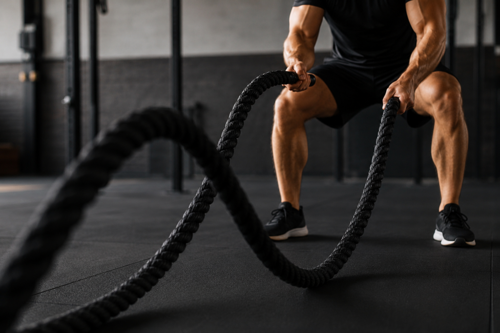 fitness with ropes