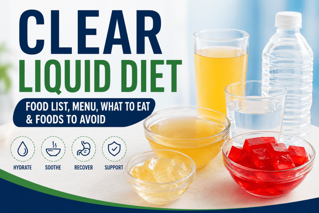 Clear Liquid Diet (2026): Food List, Menu, What to Eat & Foods to Avoid