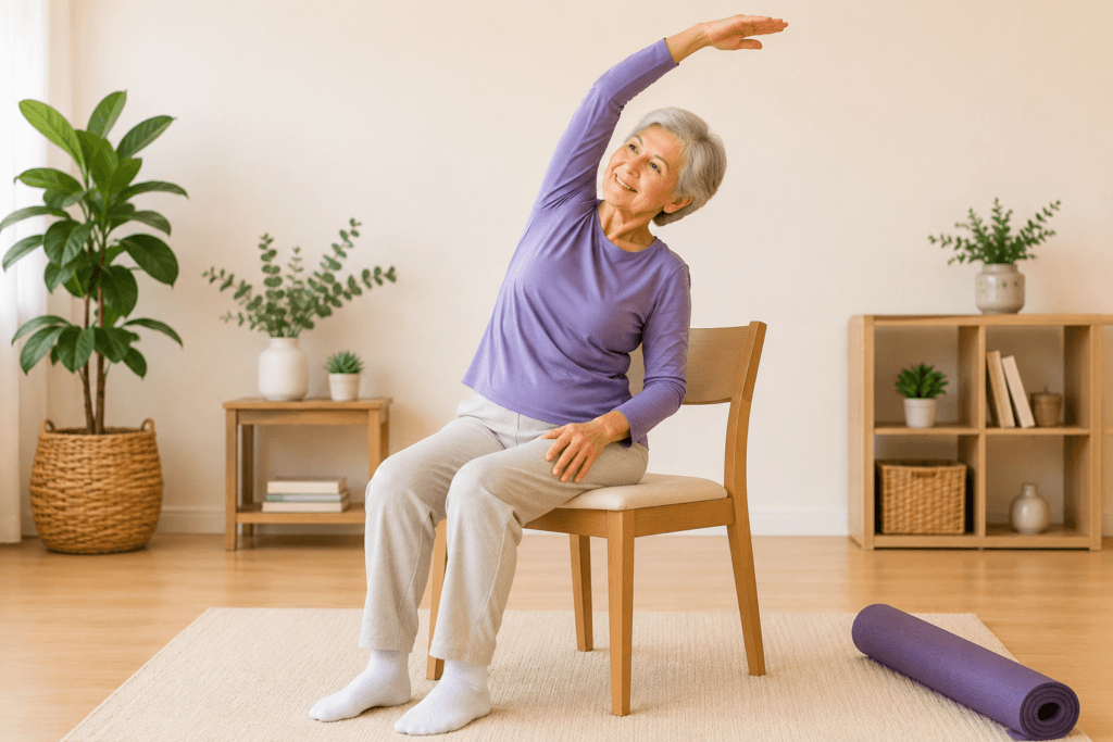 Chair Yoga Safe for Seniors with Limited Mobility
