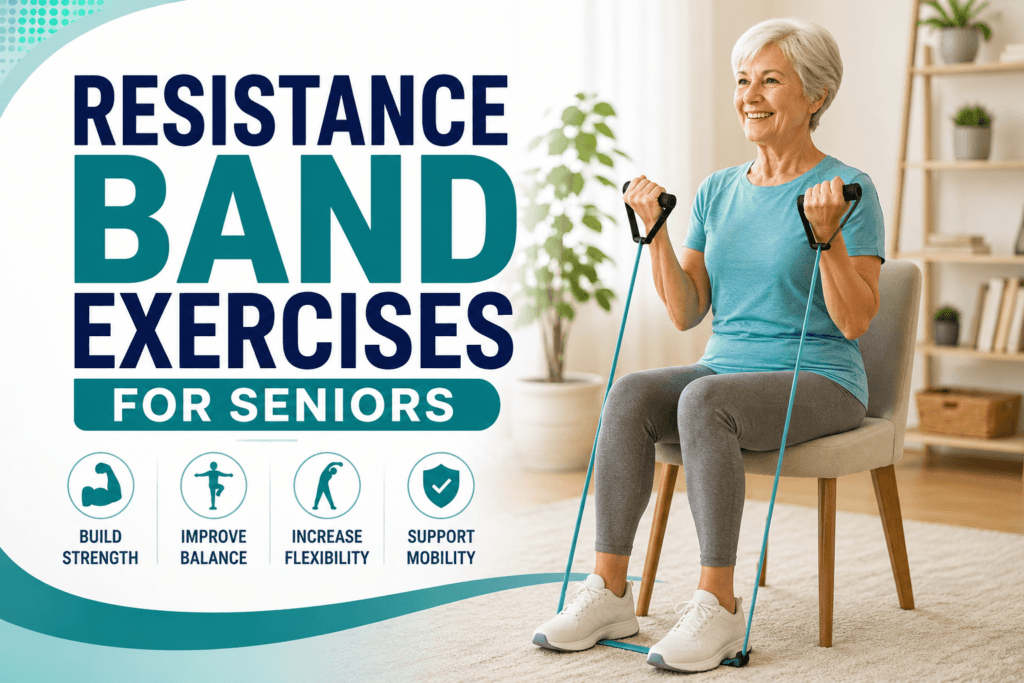 Resistance Band Exercises for Seniors: 8 Easy Moves to Build Strength, Balance & Mobility (2026)