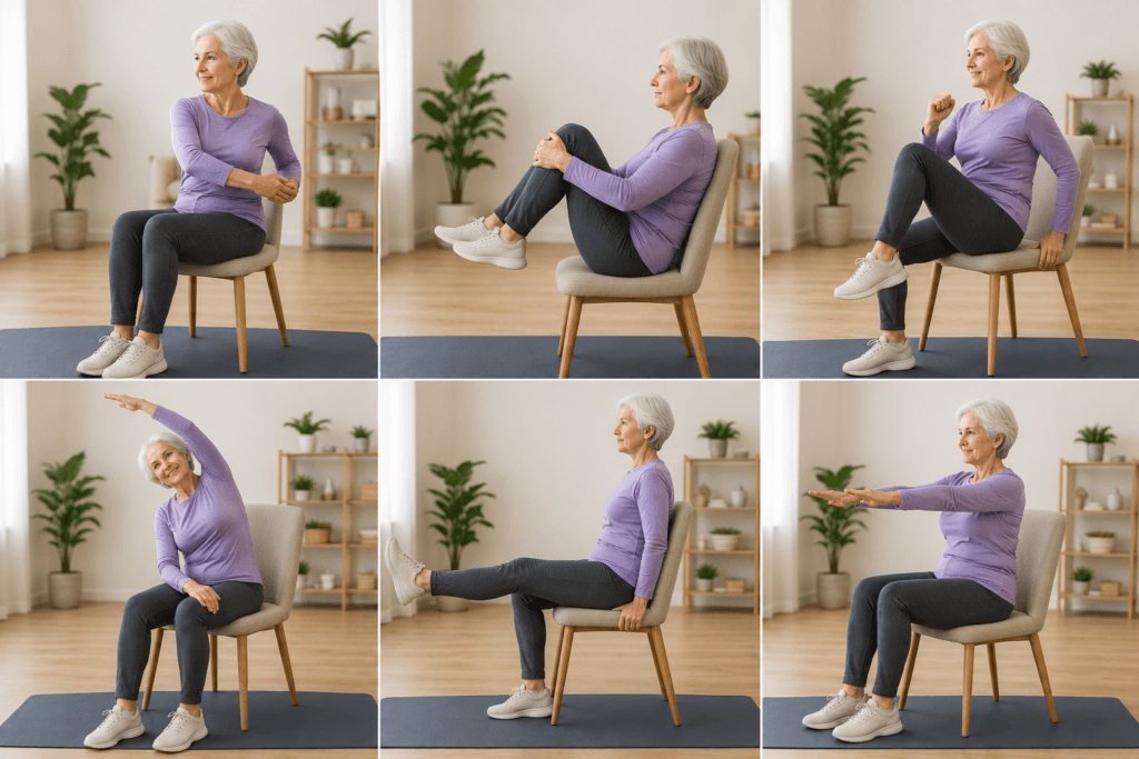 Seated Core Exercises for Seniors