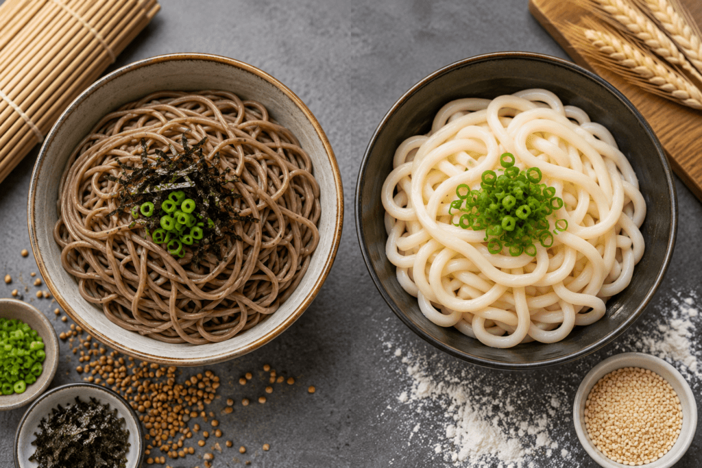 Soba Noodles vs Udon Noodles