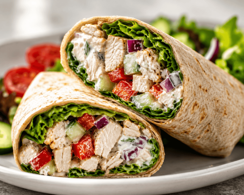 Greek Yogurt Chicken Salad Wrap