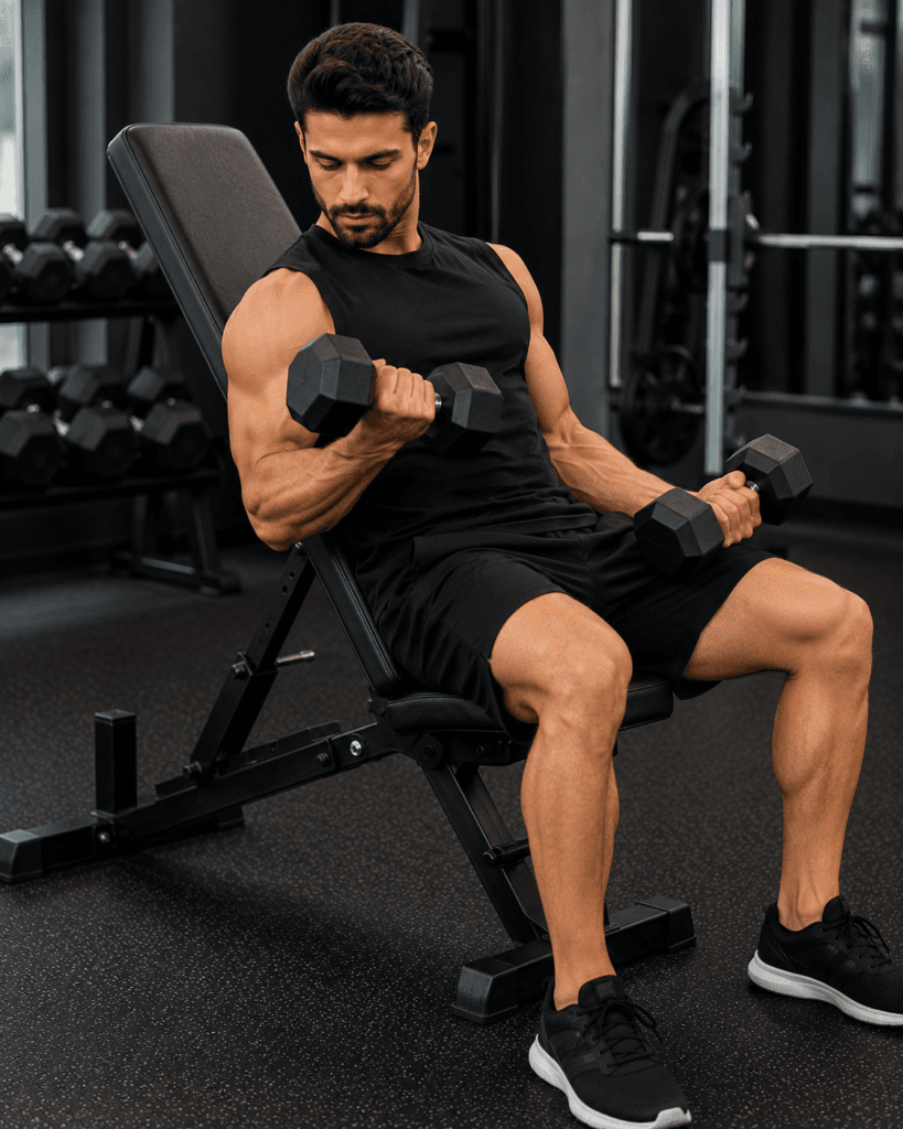 Incline Dumbbell Curl