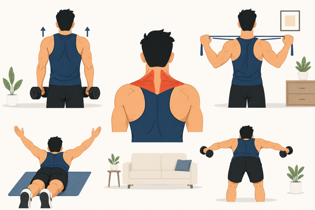 traps workout at home