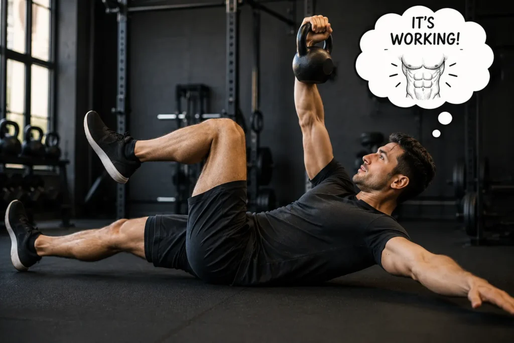Kettlebell Dead Bug