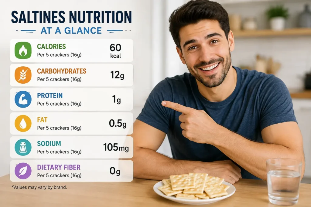 Saltines Nutritional Value: Calories, Carbs, Sodium & More
