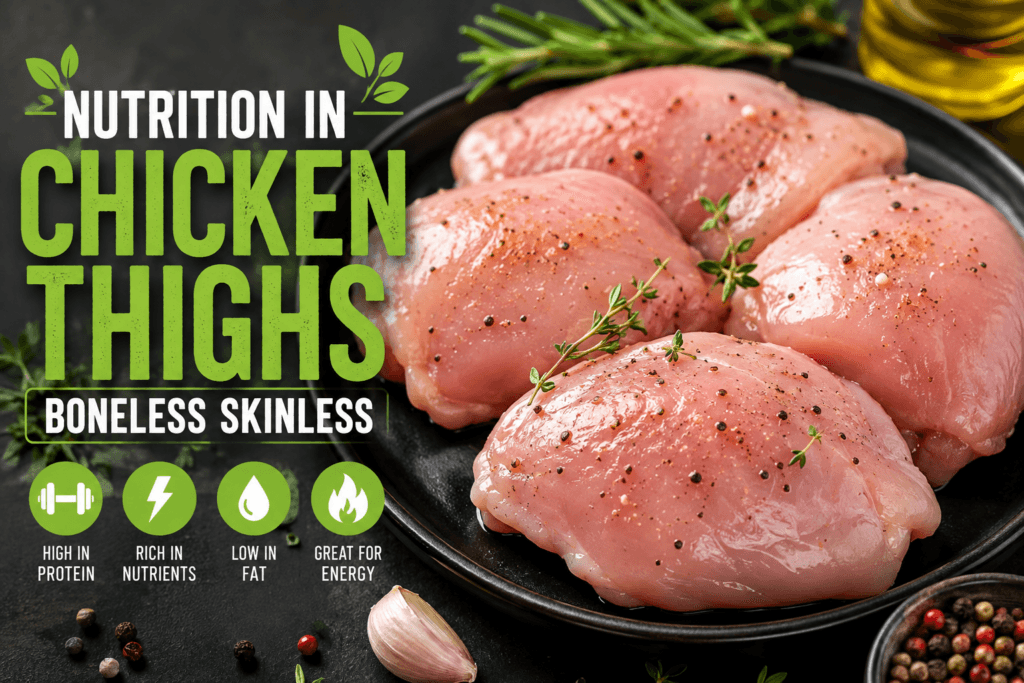 nutrition in chicken thighs boneless skinless