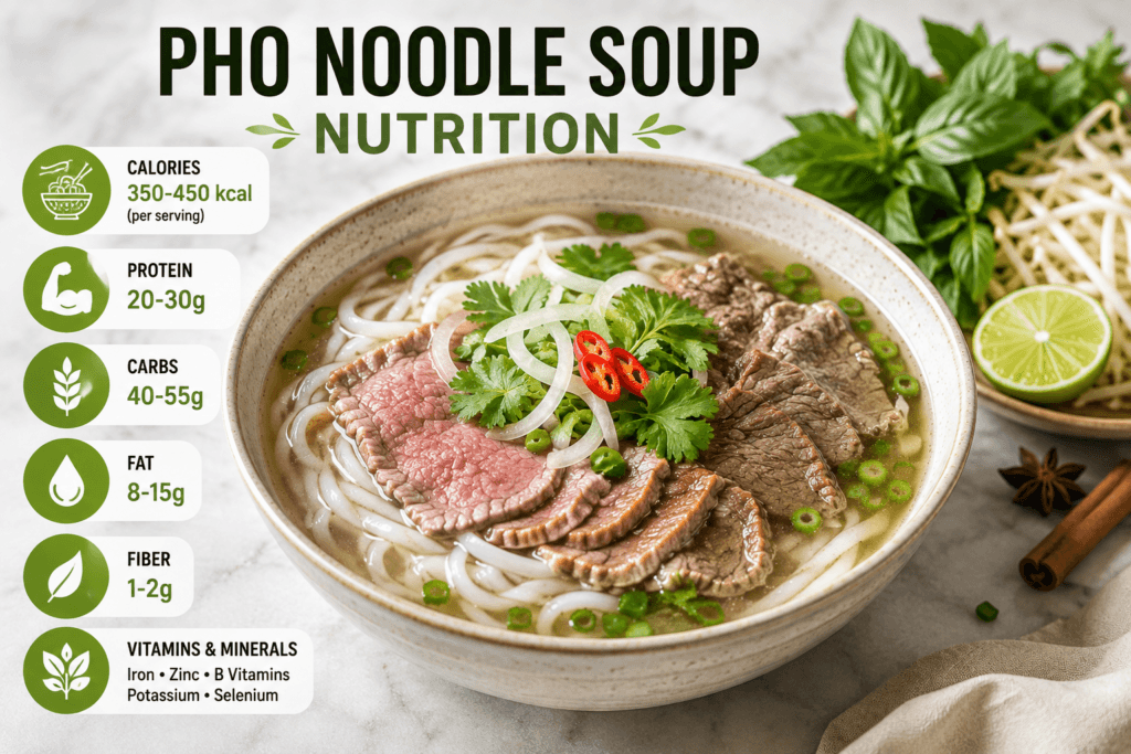 pho noodle soup nutrition