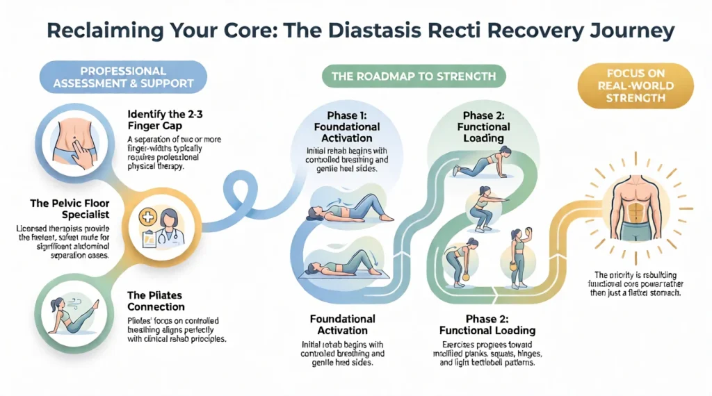Diastasis Recti Rehab and Physical Therapy Exercises