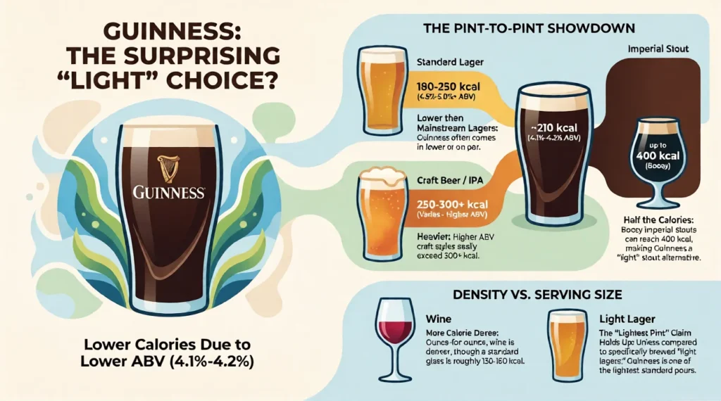 Guinness vs Other Drinks: Calorie Comparison