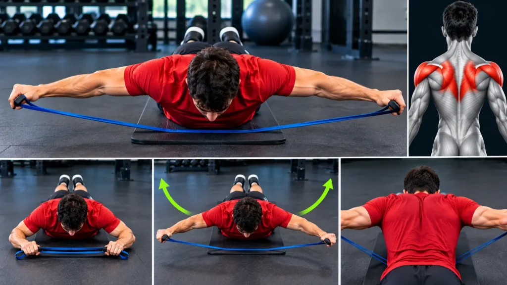 Prone T Raise with Band