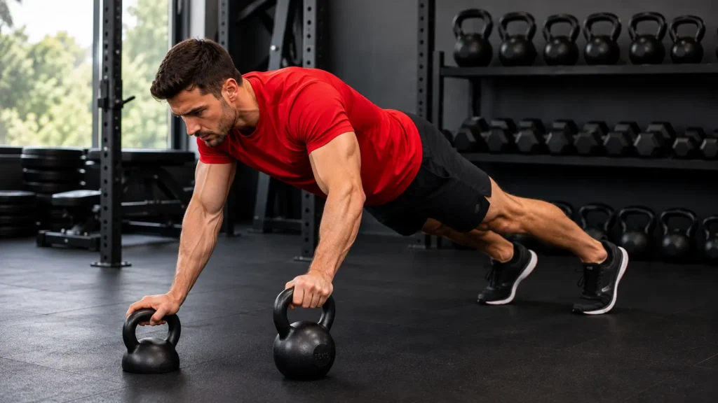 Kettlebell Plank Drag