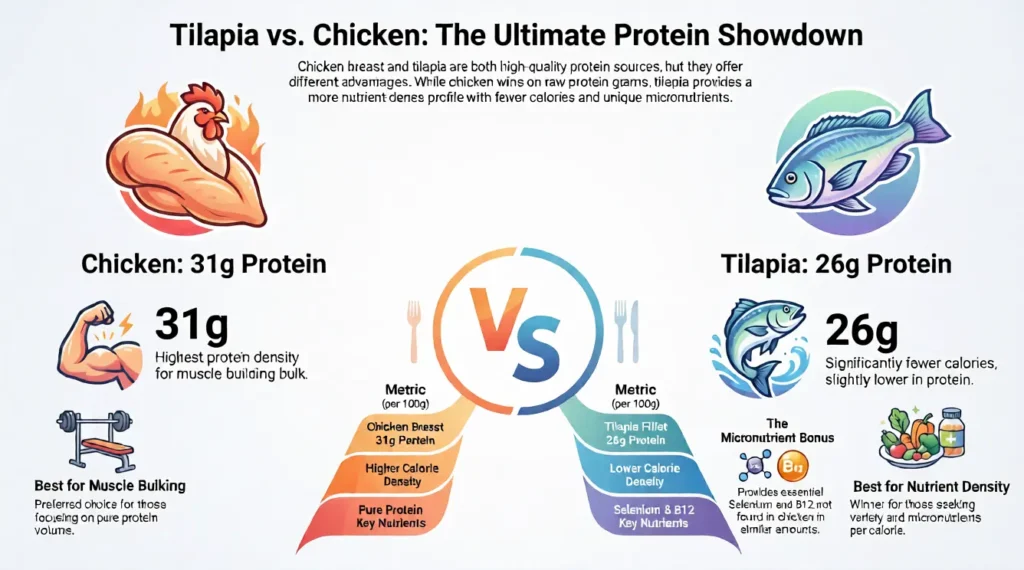 Tilapia vs Chicken Protein