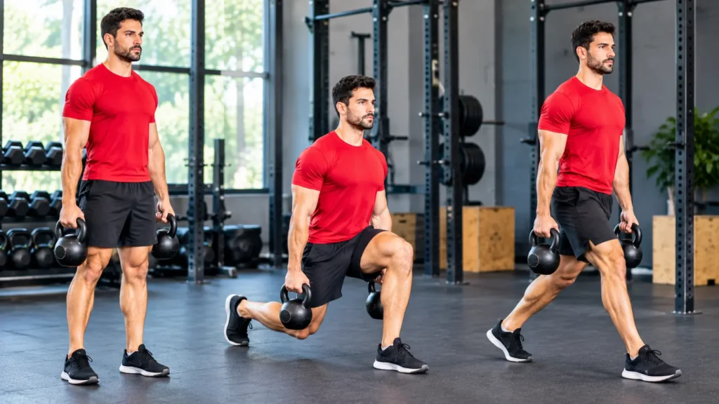 Kettlebell Lunges