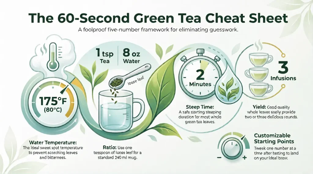 The 60-Second Green Tea Cheat Sheet