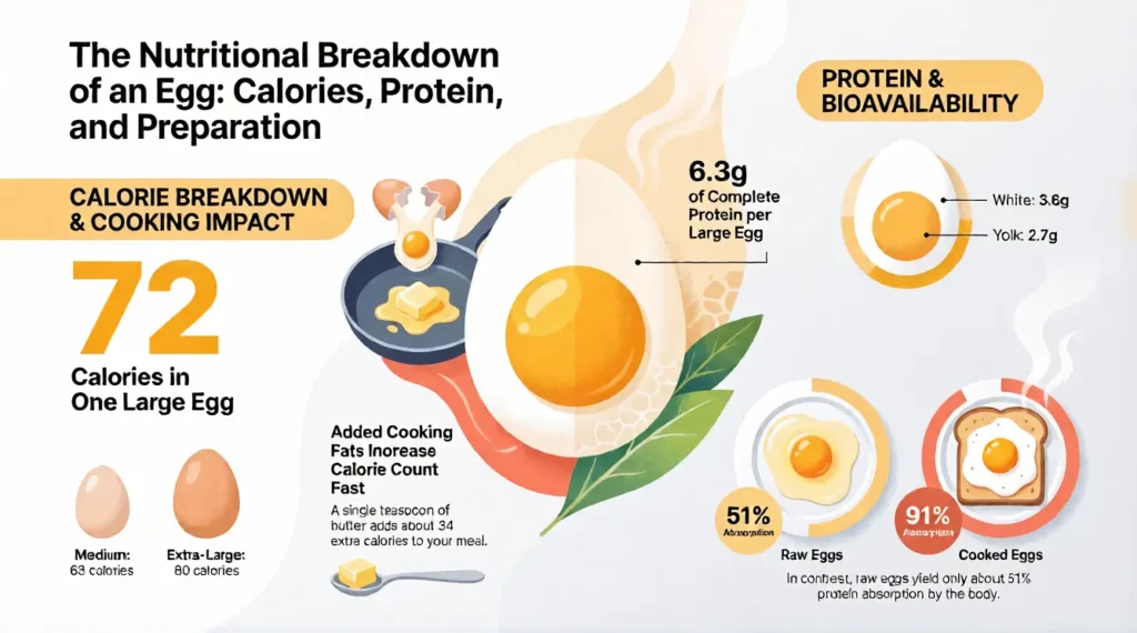 How Many Calories Protein Does One Egg Contain